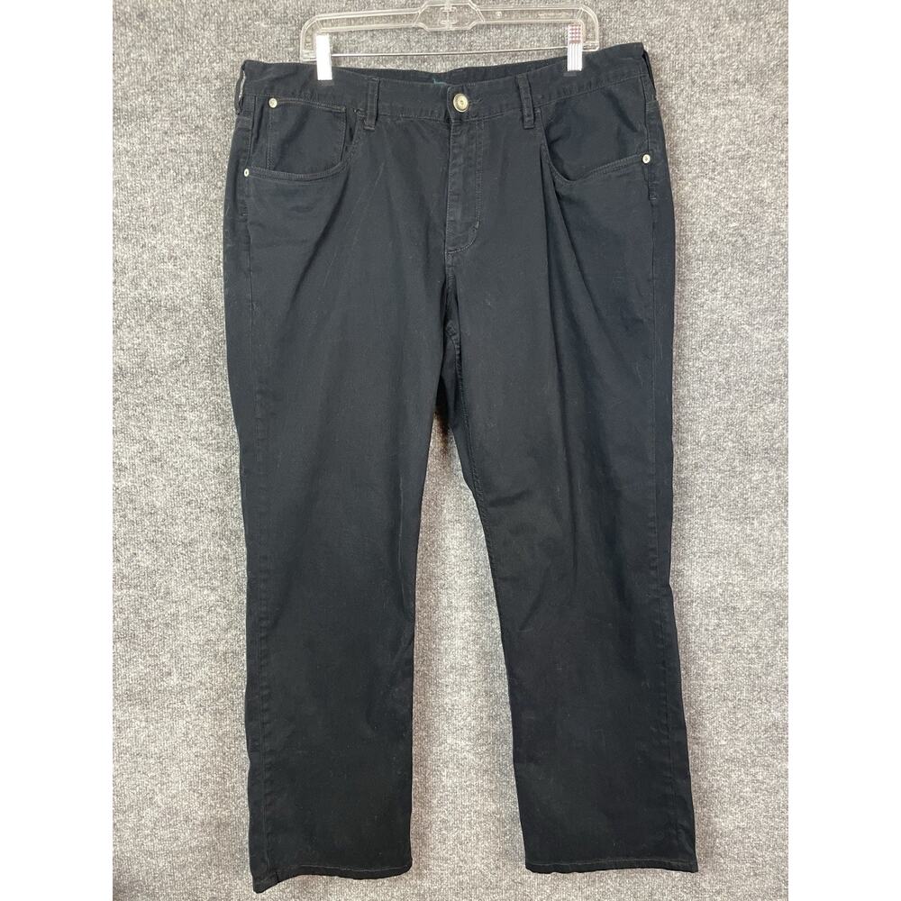 Tommy Bahama Authentic Jeans 38X32 Black Relaxed Straight Cotton/Spandex